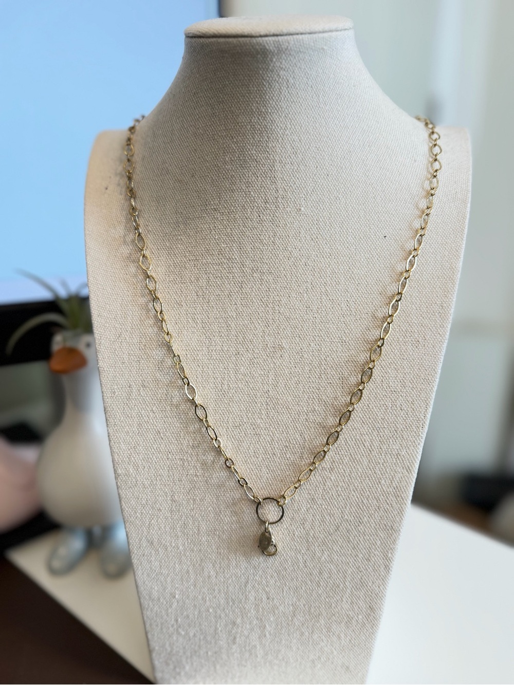 Origami Owl dainty Gold Chain Necklace 17”
